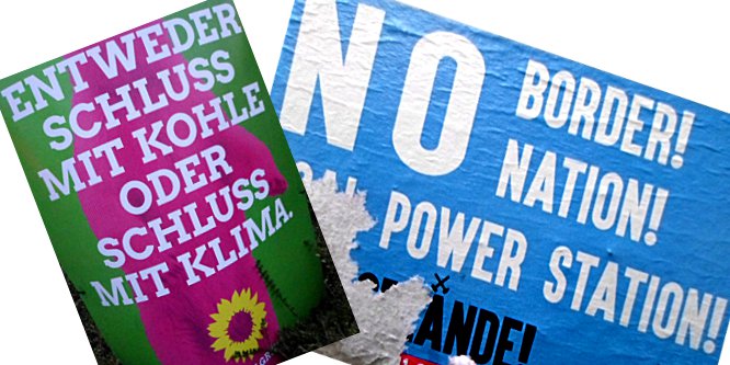 Bild: Anti Kraftwerks Protest Poster