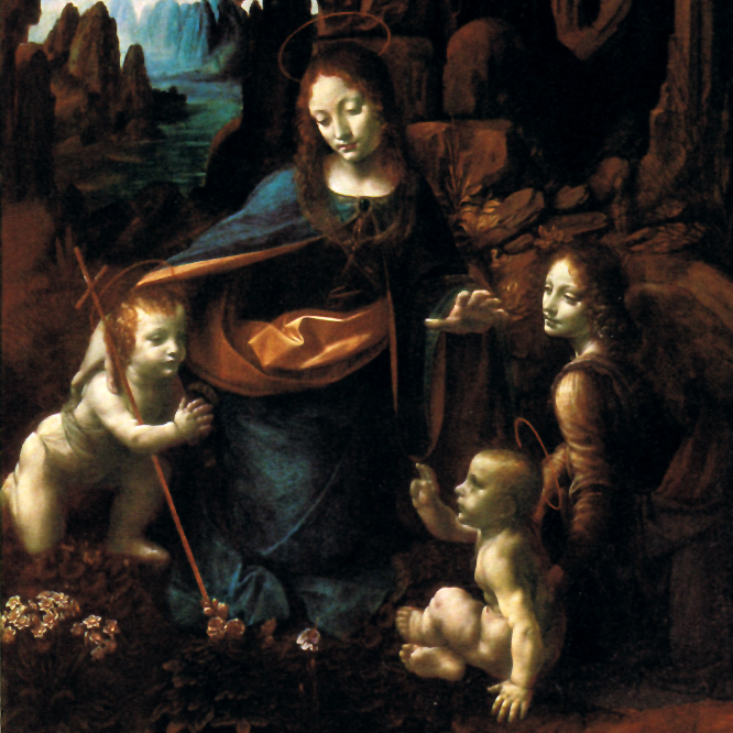 Bild: da Vinci Madonna in der Felsengrotte Natgal London