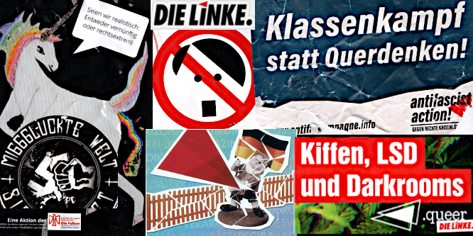 Bild: Antifa und linke Boesewichte Sticker