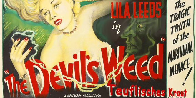 Altes Filmplakat The Devils Weed Marihuana