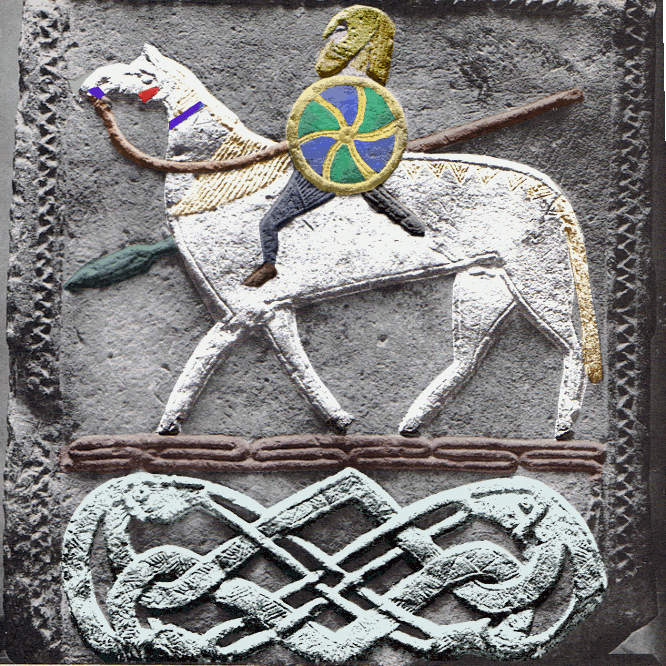 Hornhauser Reiter, Odin mit Erda, Bild koloriert by Beljonde