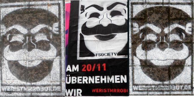 Antifa Mister Robot Kampagne 2015