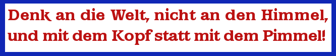 Denkspruch der Erdgöttin