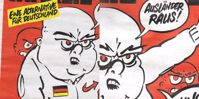 Charlie Hebdo Titel zur Wahl