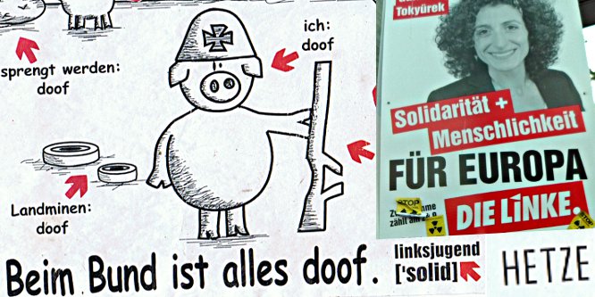 Bild: Linke Plakate Koeln Nord