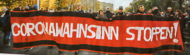 Bild: Demo von Gegnern des Corona-Wahnsinns der Regierung