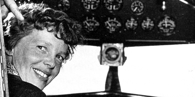 Bild: Amelia im Cockpit