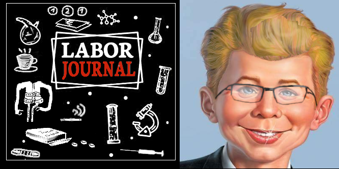 Laborjournal lustiges Bild und grinsender Alfred E. Neumann