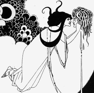 Salome by Aubrey Beardsley, Detail